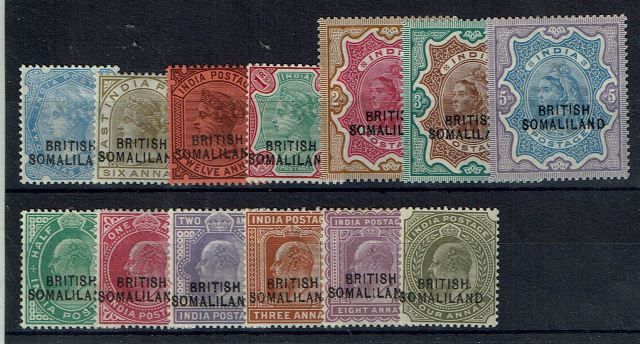 Image of Somaliland Protectorate SG 18/30 LMM British Commonwealth Stamp